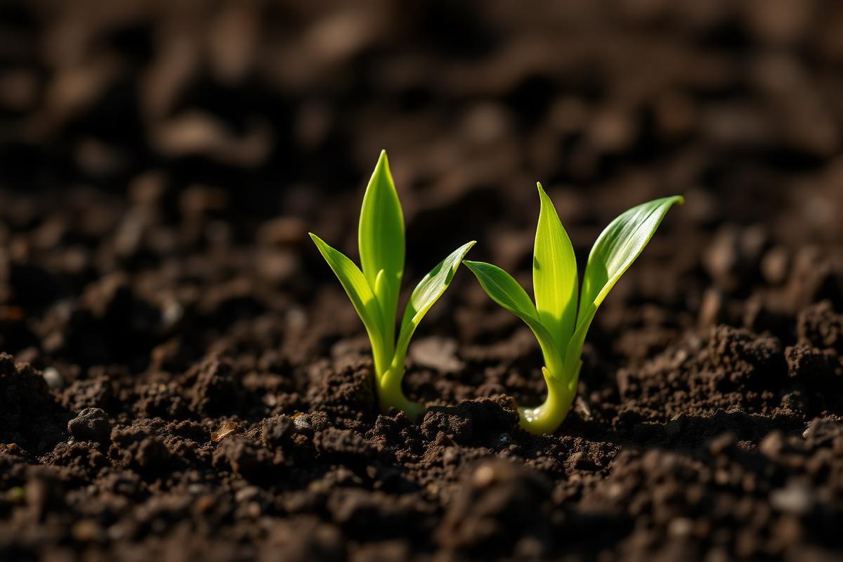New growth sprouting, symbolizing new beginnings
